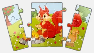 Learn Animals | Puzzle Game | Toddler Education | Preschool Learning Video