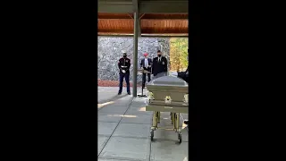 Elgin Taylor internment service at the Tahoma National Cemetery.