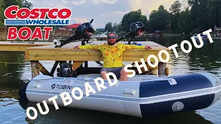 Costco Tobin Sports Inflatable Boat - TRIPLE OUTBOARD TEST