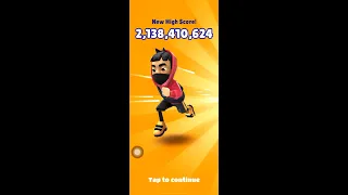 Subway Surfers Final World Record Over 2.1 Billion Points NO CHEATS OR HACKS ! (Double Coins)