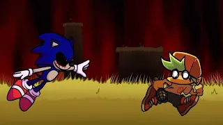 How about we play a little game...(FNF Burning in Hell but its a sonic exe cover)