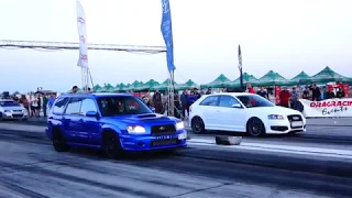 SUBARU FORESTER  QUATTRO 2.0 XT TURBO 460HP vs AUDI S3 QUATTRO TURBO 350HP