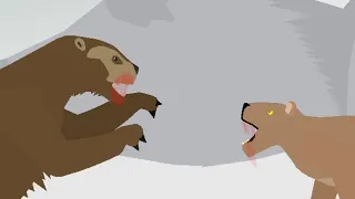 American Lion Vs Short Faced Bear (STK)