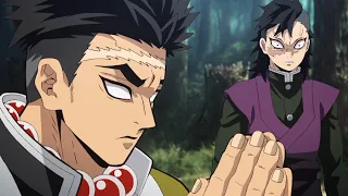 Demon Slayer Mugen Train| Obanai, Gyomei, and Genya's Reaction to Rengoku's Death (Eng Dub)