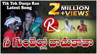 Tik Tok Durga Rao Latest Folk Song 'Nee Gundello Dachukova'||Superhit Telugu Folk Song || RR Studios