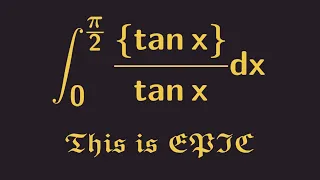 A RIDICULOUSLY AWESOME FRACTIONAL TRIGONOMETRIC INTEGRAL!!!