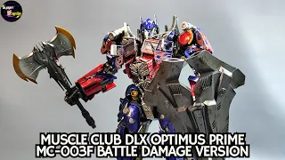 DLX MC003F Optimus Prime MC 003F Muscle Club KO Threezero Transformers DOTM Battle Damage