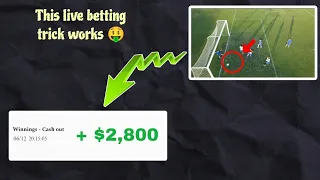 In-play Betting Strategy to Always make money with soccer betting - Live betting trick that works!