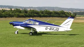 Repainted 1960s Piper PA28 Cherokee test-flight