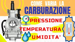 Come varia la carburazione con Temperatura, Pressione e Umidità [con software] - ENG SUB