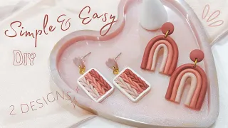 DIY polymer clay earrings (easy)