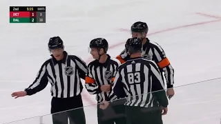 Denis Gurianov scores with the help of Detroit -Dallas Stars Vs Detroit Red Wings -January 28th 2021