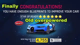Finally Bugatti Chiron maxed after one years I spent in packs asphalt 9
