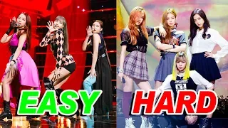 EASY to HARDEST BLACKPINK DANCES