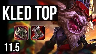 KLED vs URGOT (TOP) | Rank 2 Kled, 4/0/5, 2.2M mastery, 500+ games | NA Challenger | v11.5