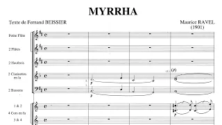 Maurice Ravel - Myrrha (score video)