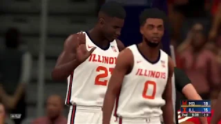 NCAA: Maryland Terrapins vs. Illinois Fighting Illini - NBA 2K20 Simulation Full Game