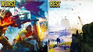 BATTLEFIELD GAMEPLAY REVEALS - WORST TO BEST RANKING - BF4,BF1 BF2042 Gameplay Reveals Rank