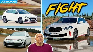 NUEVO BMW 128 TI vs GOLF GTI vs HYUNDAI i30N: ¿CUÁL ES MEJOR?