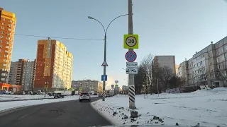 Обнинск.Обзор города на авто.6 января 2023 г.