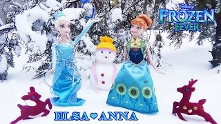 Disney Frozen Anna and Elsa Doll / Холодное торжество, куклы Анна и Эльза. Обзор и мультфильм