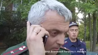 10.06.2016 Задержание пьяного майора на Тигуане (Ижевск)