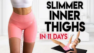 SLIM INNER THIGHS in 11 Days (thigh fat loss) | 8 minute Home Workout