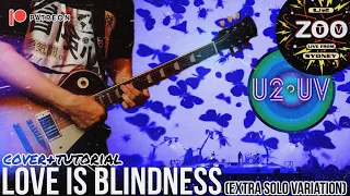 U2 - Love Is Blindness (Guitar Cover/Tutorial) Live From ZooTv/The Sphere Backing Track Line 6 Helix