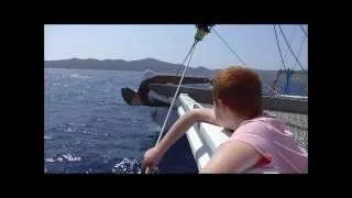 Notre croisière familiale en catamaran dans les îles grecques à Pâques