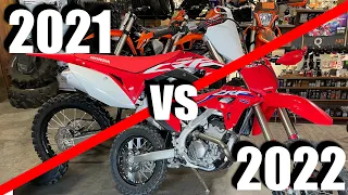Honda CRF 250 / 2021 vs 2022 SOUND Test! / MOTOCROSS DIRT BIKE