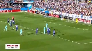 Lionel Messi Penalty Miss - Alaves vs Barcelona La Liga 2017/18