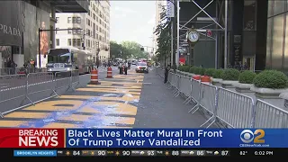 Black Lives Matter Mural On Fifth Avenue Vandalized For Second Time In One Week