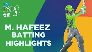 Mohammad Hafeez Batting Highlights | Lahore vs Quetta | Match 4 | HBL PSL 6 | MG2T