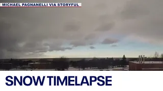 Timelapse: Lake effect snow in Oswego, NY