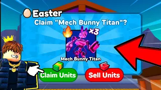 🤯I GOT 3 MECH BUNNY TITAN GODLY FOR FREE??!! 😱 Toilet Tower Defense