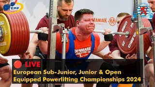 🔴 Women Jr 84&84+kg & Men Jr 120&120+kg - European Equipped Powerlifting Championships 2024