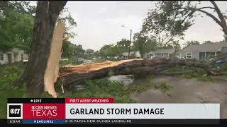 Garland residents assess damage left behind by severe storms