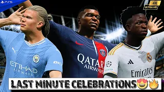 EA SPORTS FC 24 | All Last Minute Goals Celebrations | PS5™ [4K60]