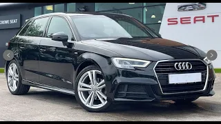 Audi A3 1.6 TDI 30 S line Sportback Euro 6 (s/s) 5dr | Crewe SEAT & CUPRA