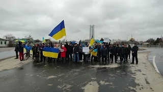 У Старобільську місцеві мешканці влаштували мітинг проти окупантів