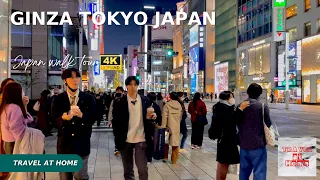 [4KHDR]Japan 4k walk 2022 |Travel at home Walk in Ginza top shopping district of Tokyo Japan