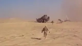 United States Marine Corps helicopter crash in Iraq (CH-53).
