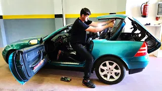 SVC - Techo de Mercedes Benz SLK 230 reparado en Seven Cars