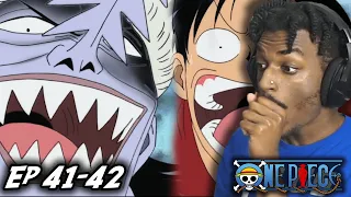 LUFFY VS ARLONG! | One Piece Ep 41-42 REACTION |