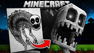 I Made YOUR Drawings into MINECRAFT Mobs!