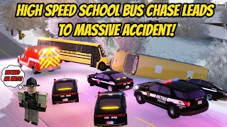 Greenville, Wisc Roblox l Police CHASE CRAZY School Bus Driver Field Trip Roleplay