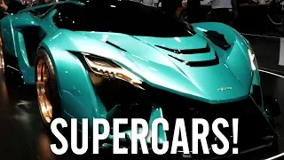 Million $ Supercars at the Dubai International Motor Show