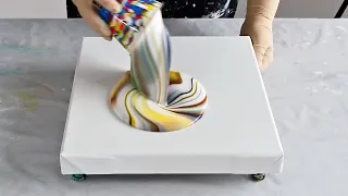 "Magic Spray" & Marble: Unleash Your Creativity with Acrylic Pour Painting | Fluid Art Technique