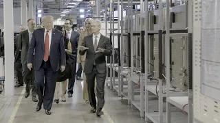 President Trump and Tim Cook Tour an Apple Facility in Austin, Texas