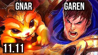 GNAR vs GAREN (TOP) | 6/2/17, 1.9M mastery | NA Diamond | v11.11